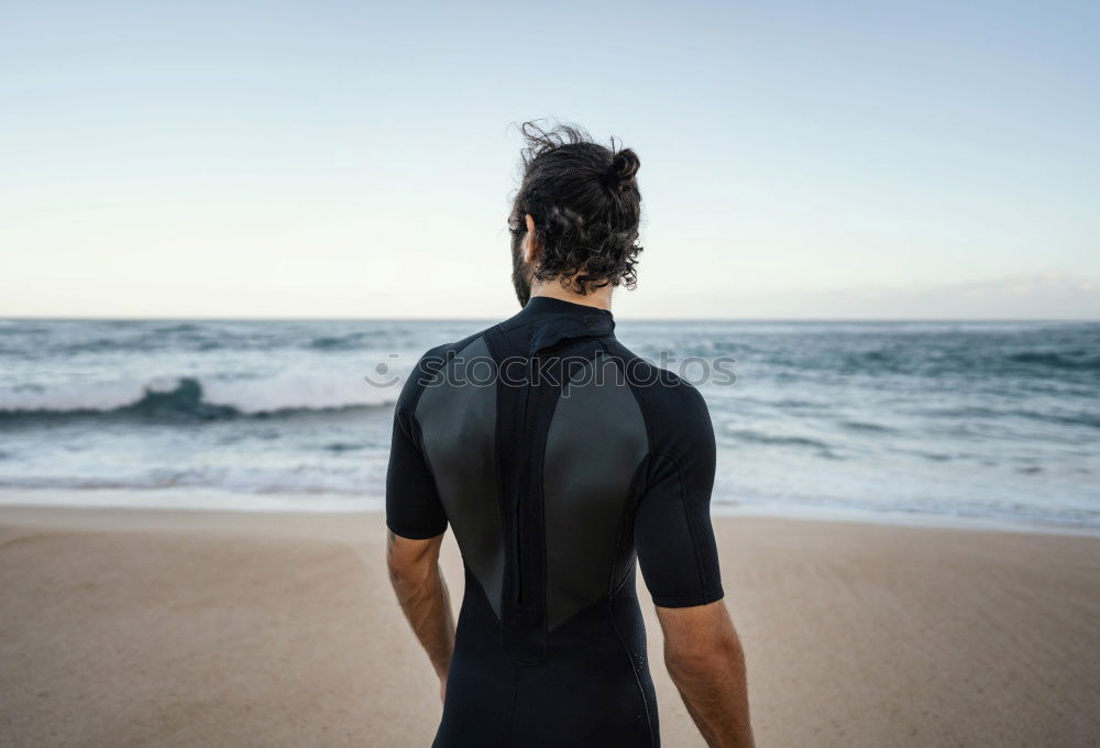 Similar – swimmer ready to go swimming in the sea