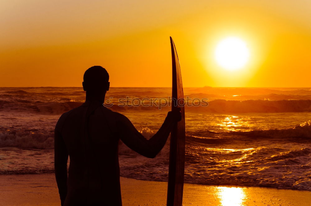 Similar – Image, Stock Photo Father and son playing on the beach at the sunset time.