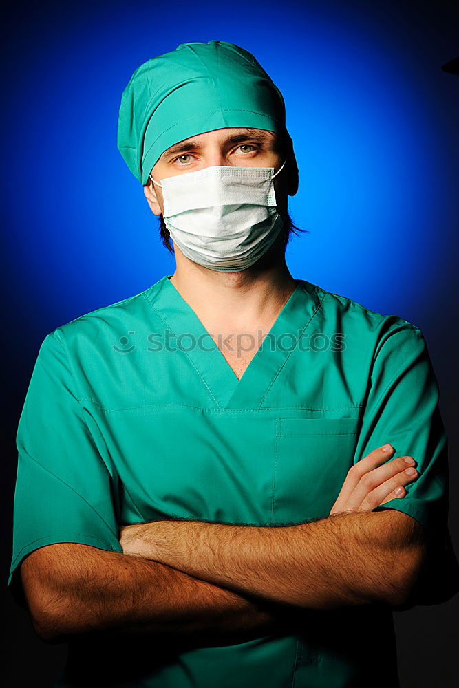 Similar – Image, Stock Photo Team of Surgeons Operating.