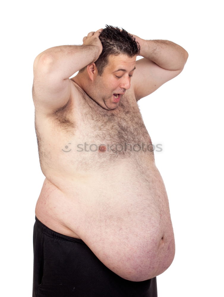 Image, Stock Photo Thomas Under Navel Bacon