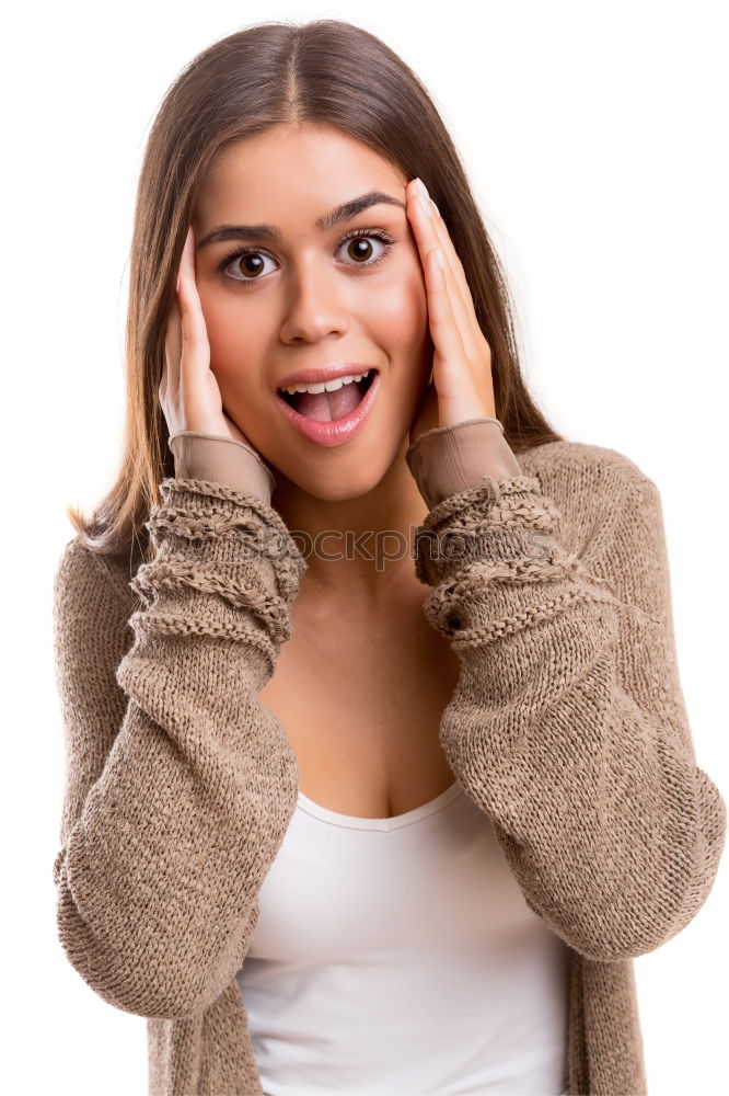 Similar – Image, Stock Photo Young blonde girl with two braids