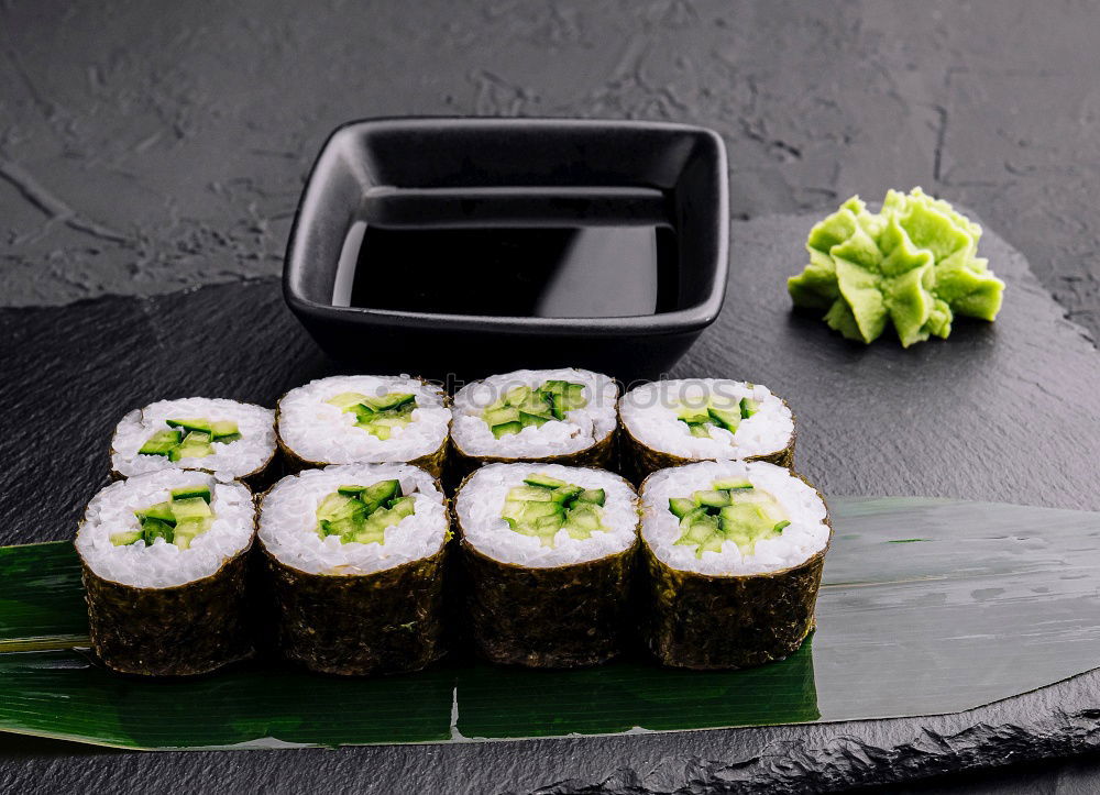 Similar – Sushi maki rolls on a tray