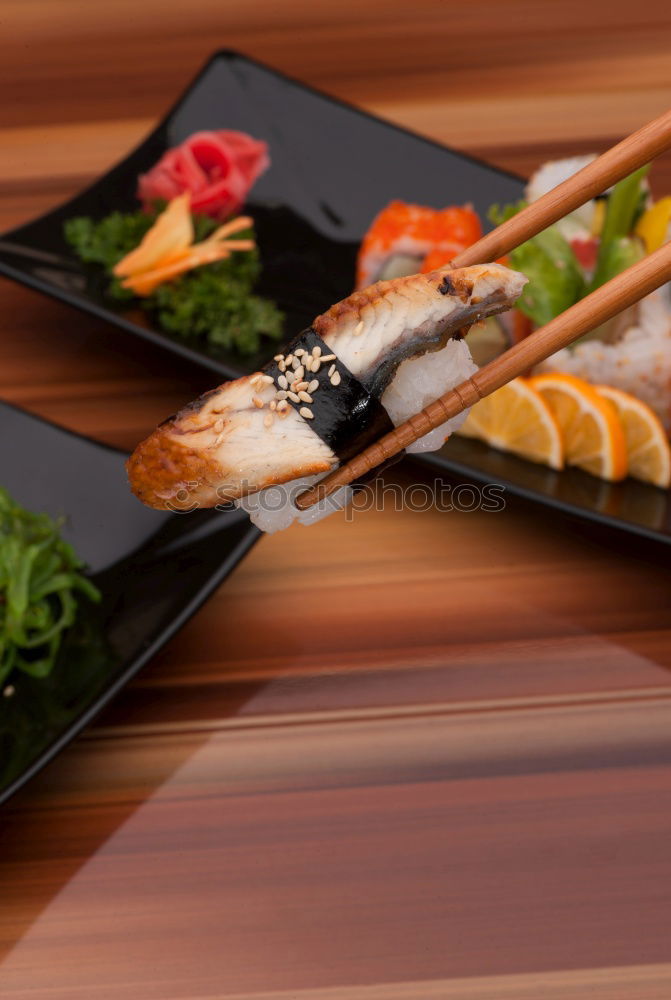 Similar – Sushi maki rolls on a tray