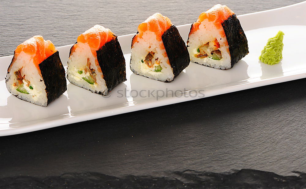 Similar – sushi assortment and soy sauce