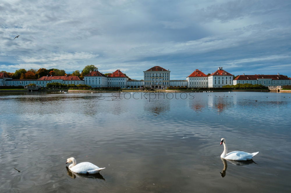 Similar – Image, Stock Photo the city in the river.