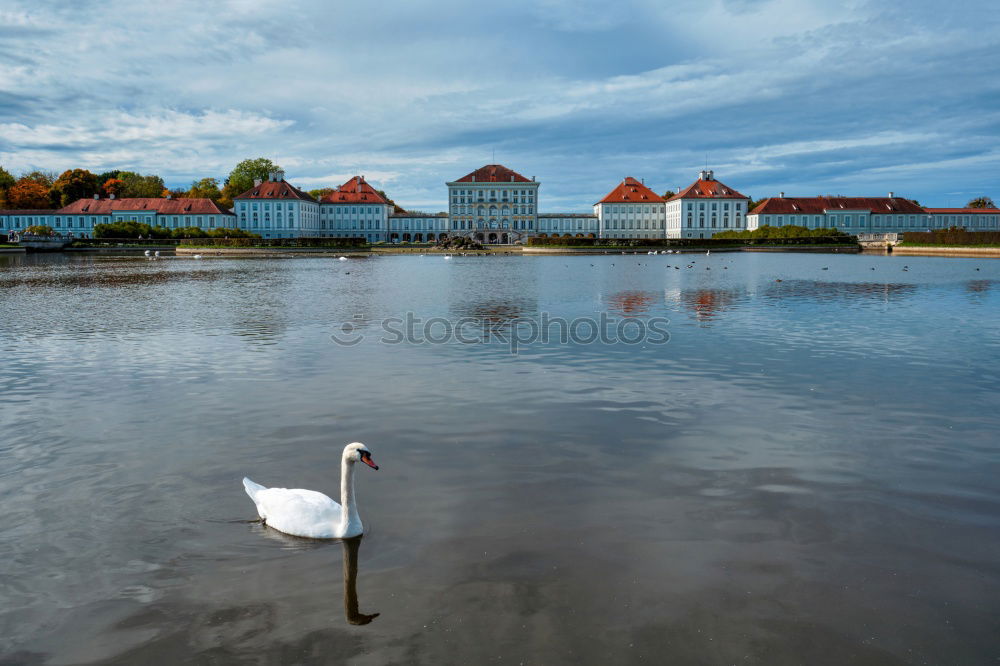 Similar – Image, Stock Photo the city in the river.