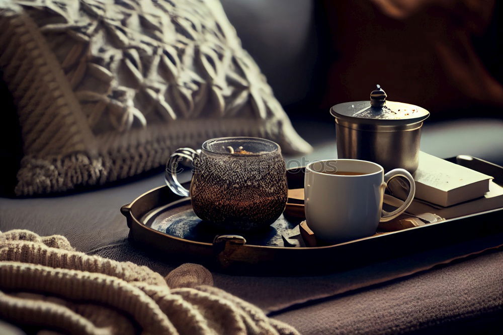 Similar – cozy winter or autumn morning at home