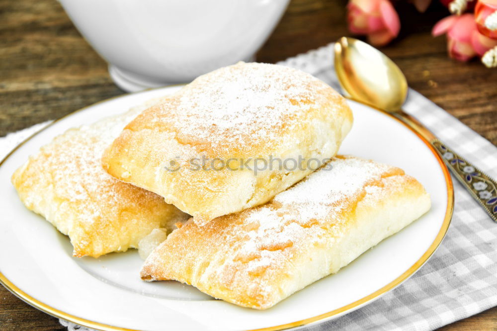 Similar – Image, Stock Photo Pastry with mint leaf