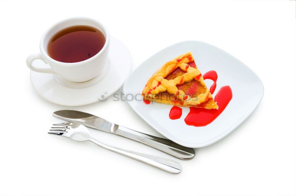 Similar – Image, Stock Photo Plum yeast particles with roibos tea