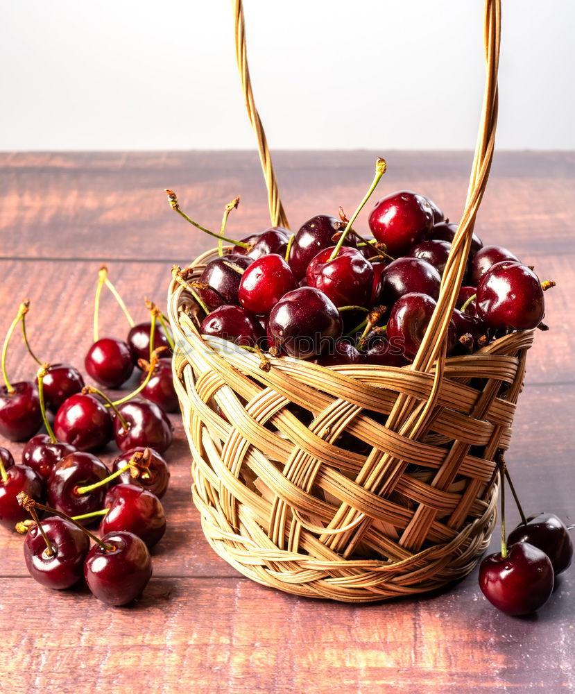 Similar – Image, Stock Photo Cherries & medlars Fruit