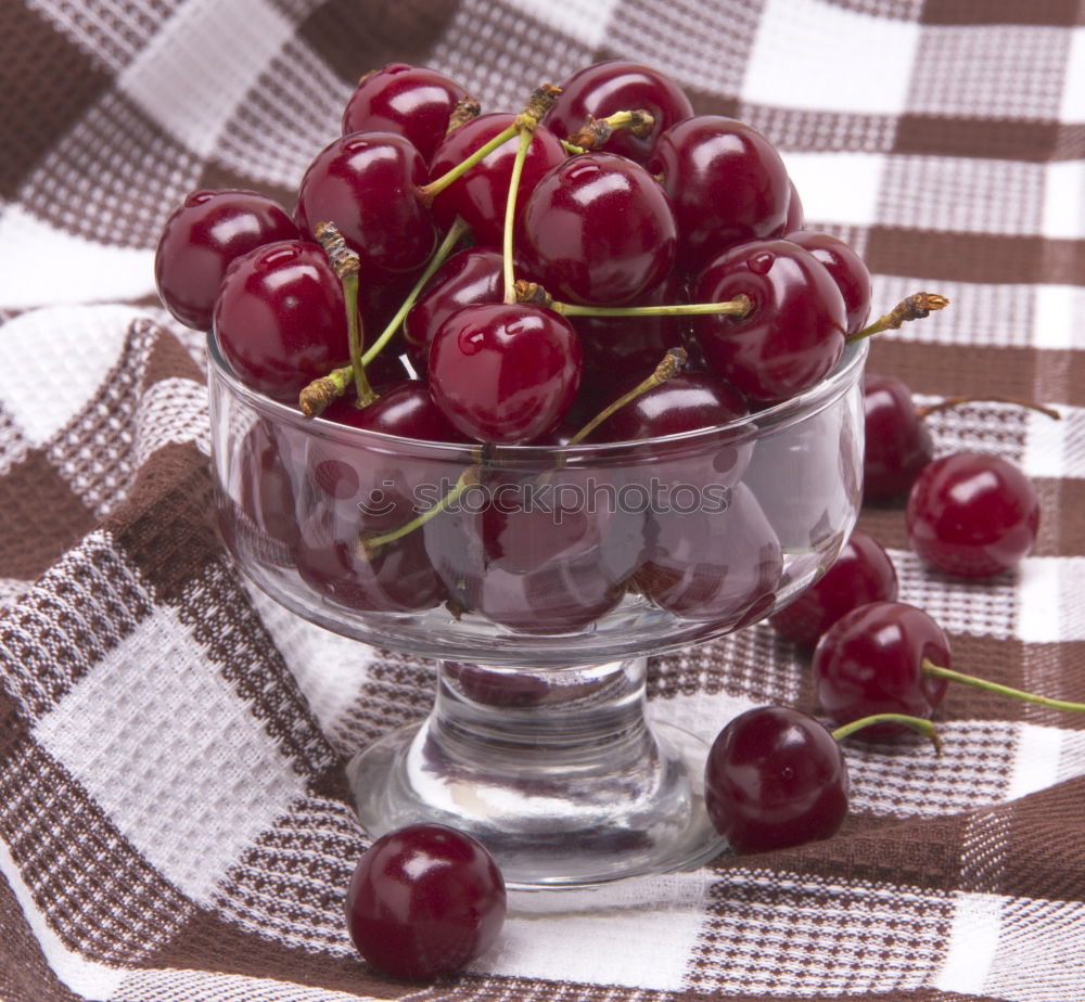 Similar – Image, Stock Photo Red ripe cherry Fruit