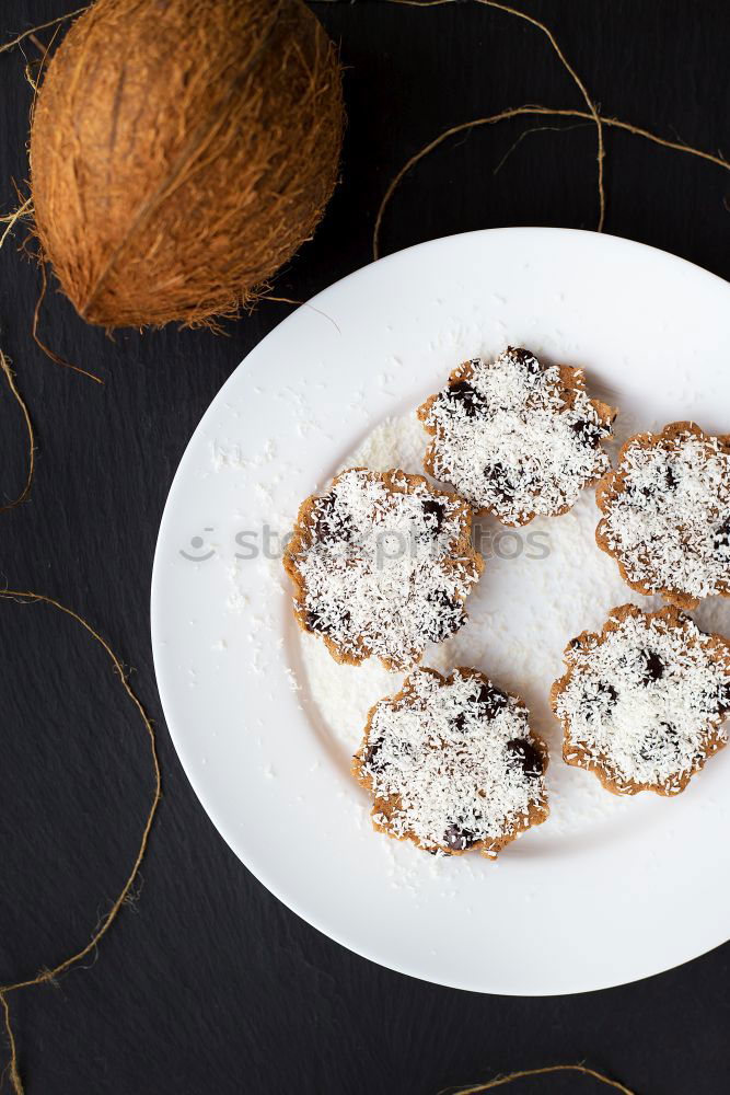 Similar – Delicious tartlets with raspberries and blueberries