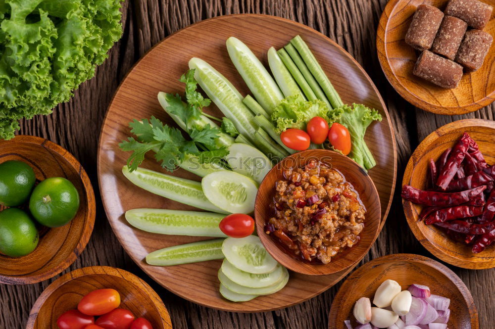 Similar – Image, Stock Photo Spices and oil on table