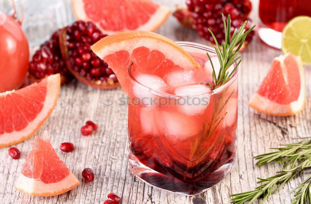 Punch with fruits sangria