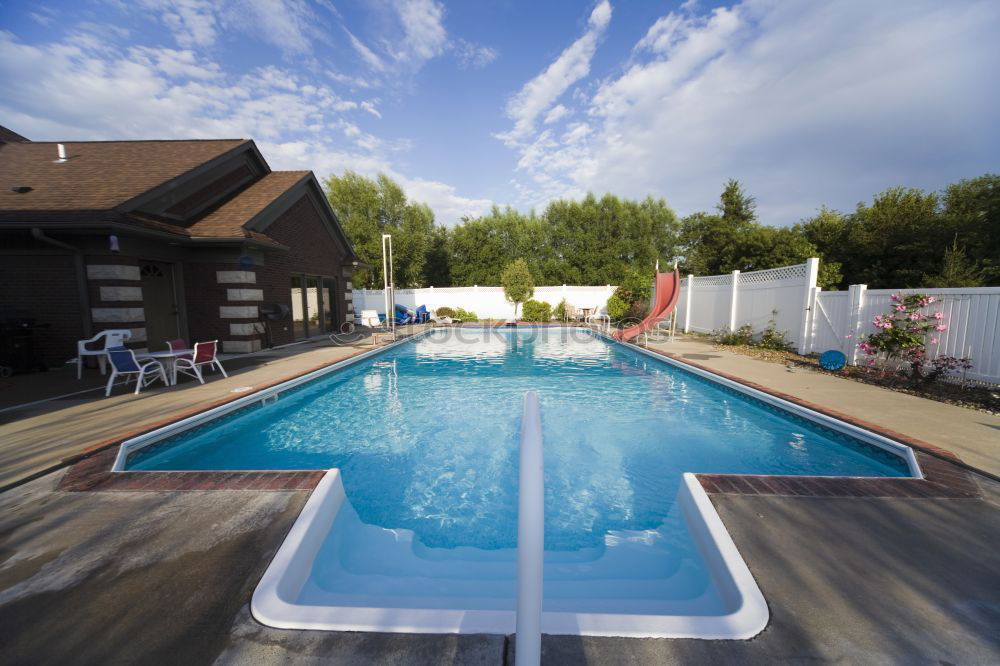 Similar – Image, Stock Photo Chairs by the pool Joy