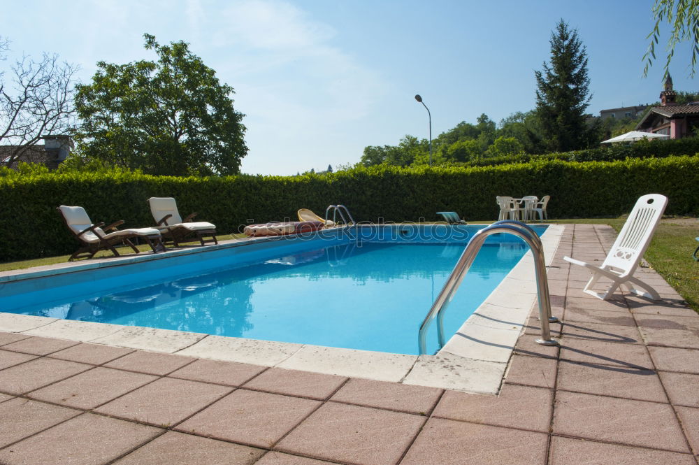 Similar – Image, Stock Photo Chairs by the pool Joy