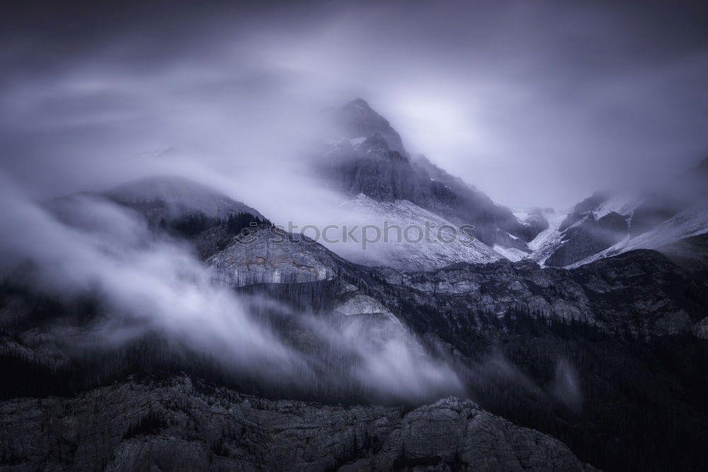 Similar – Chamonix II Snow Snowfall