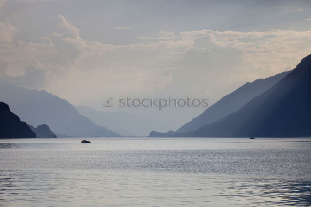 Image, Stock Photo View of Lake Iseo