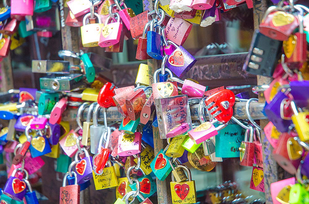 Similar – Padlocks of love