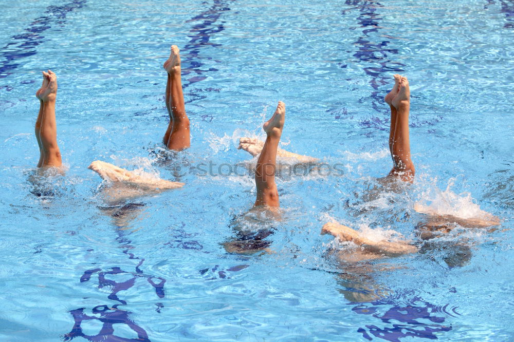 Similar – Image, Stock Photo Synchronized swimming