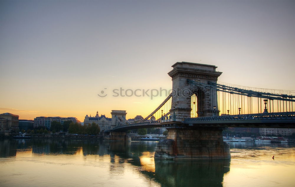 Similar – Image, Stock Photo Sunset on the Danube 3