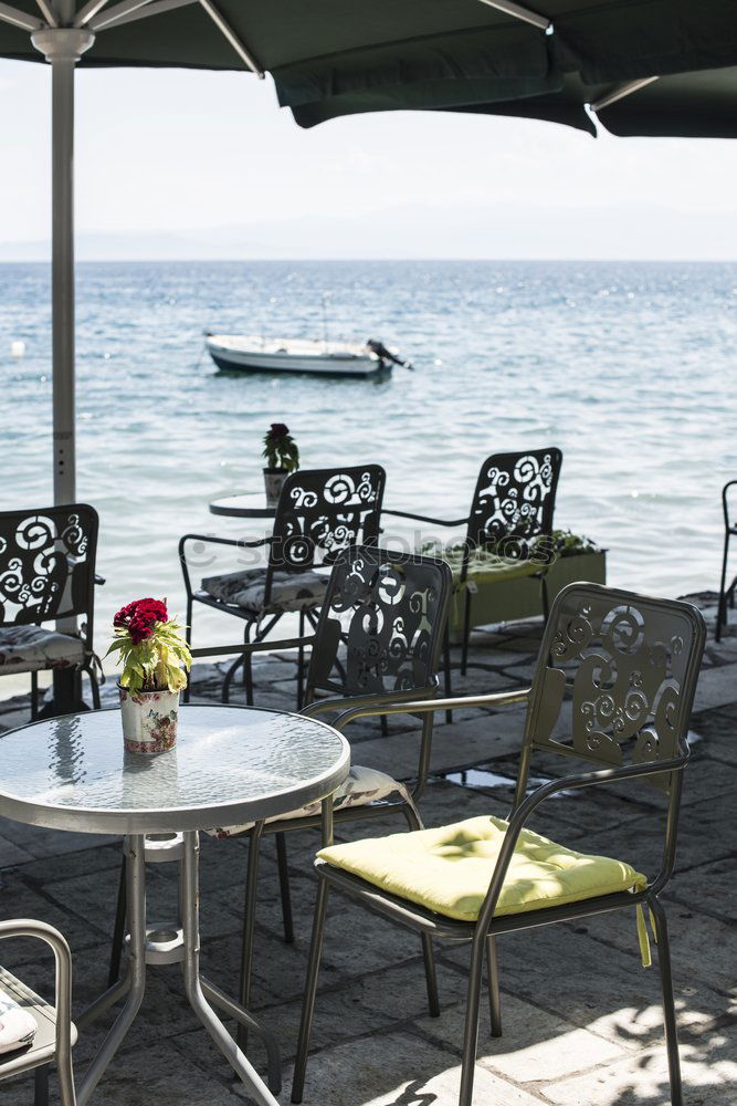 Similar – Image, Stock Photo Typical greek restaurant.