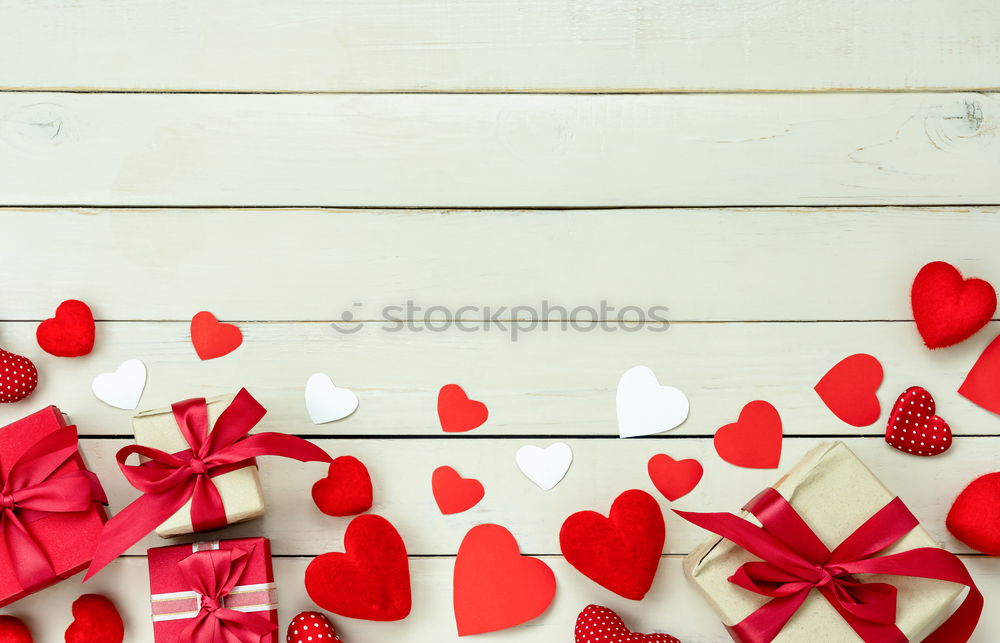 Similar – Image, Stock Photo Valentine’s day background with red hearts
