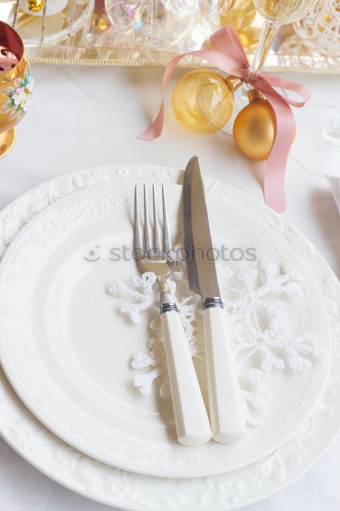 Similar – Natural ornaments for Christmas dinner