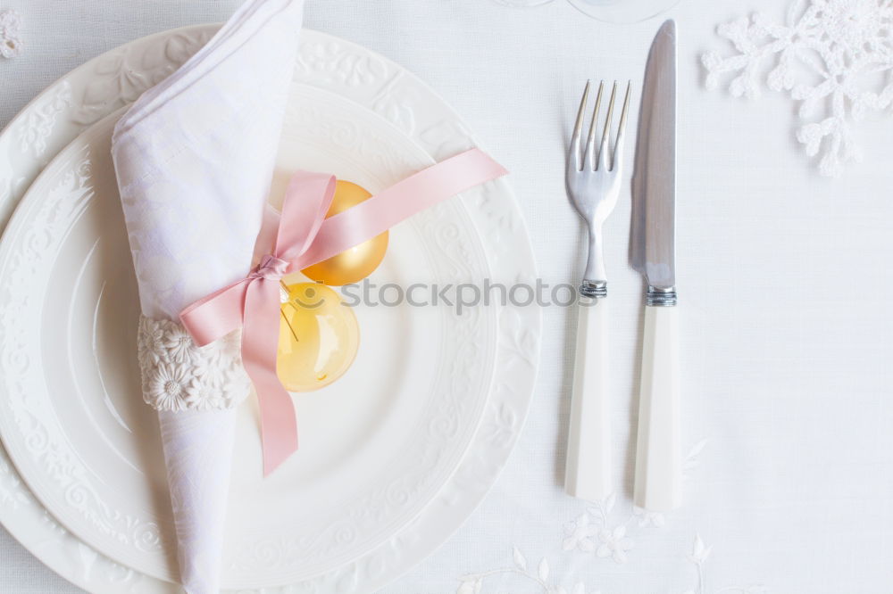 Similar – Table setting for romantic dinner