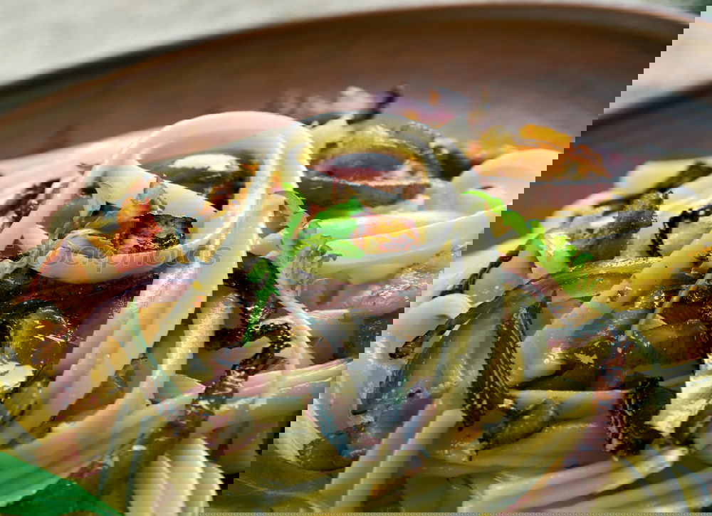 Pasta with Tofu Food
