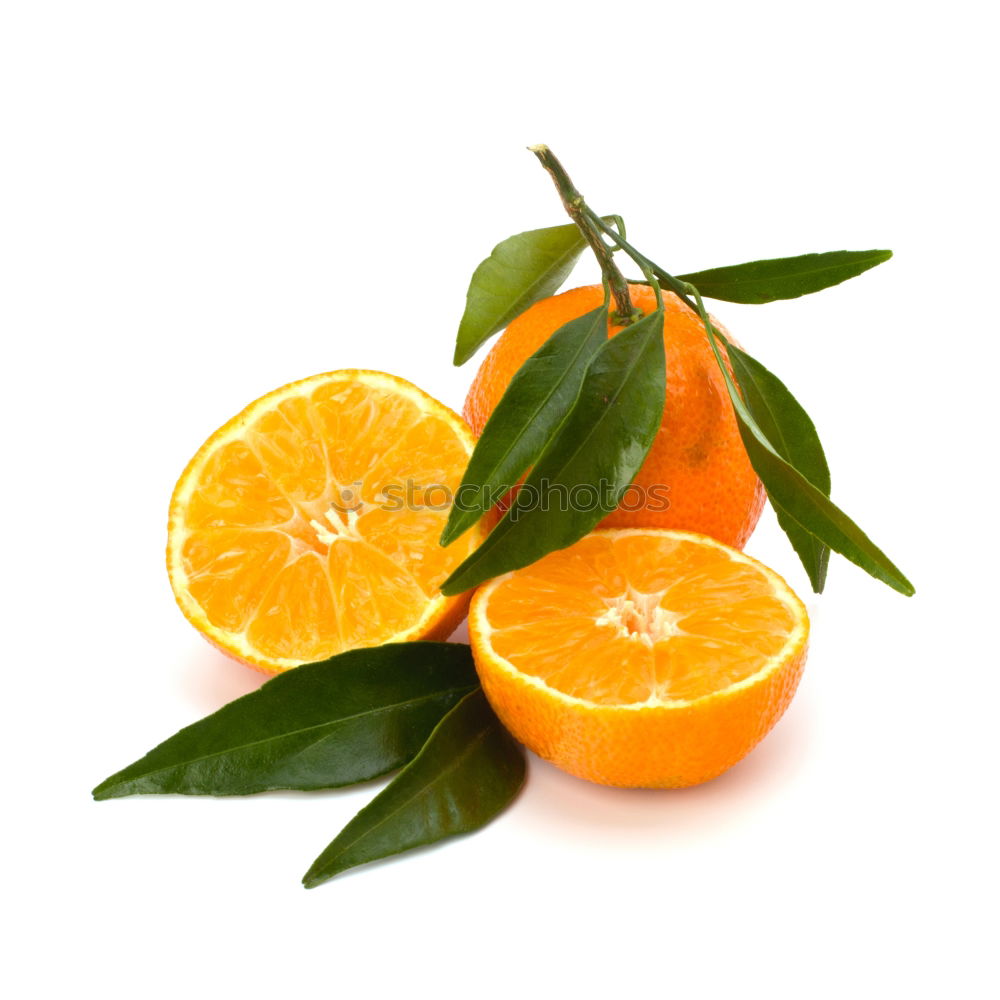 Similar – Image, Stock Photo Cut oranges with leaves in white bowl