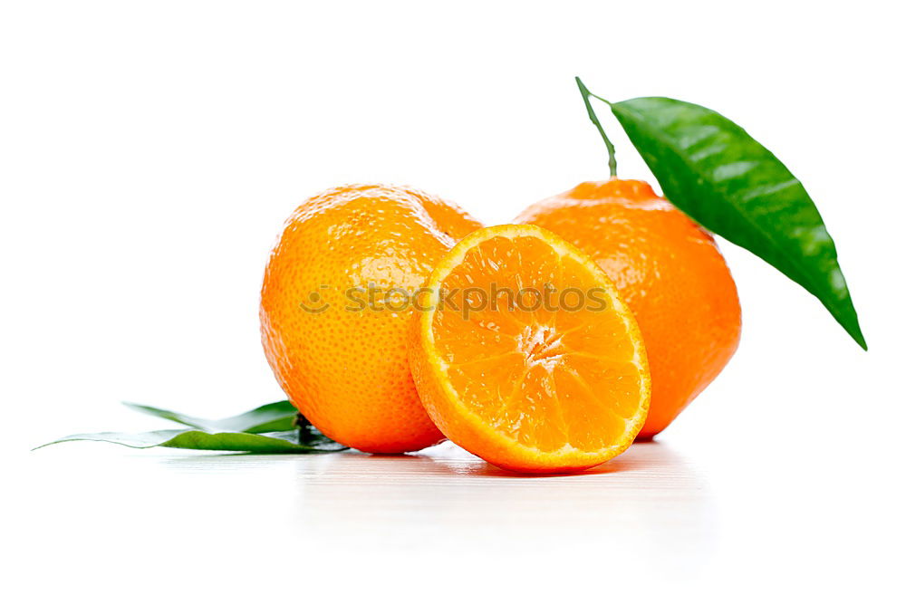 Similar – Image, Stock Photo Cut oranges with leaves in white bowl