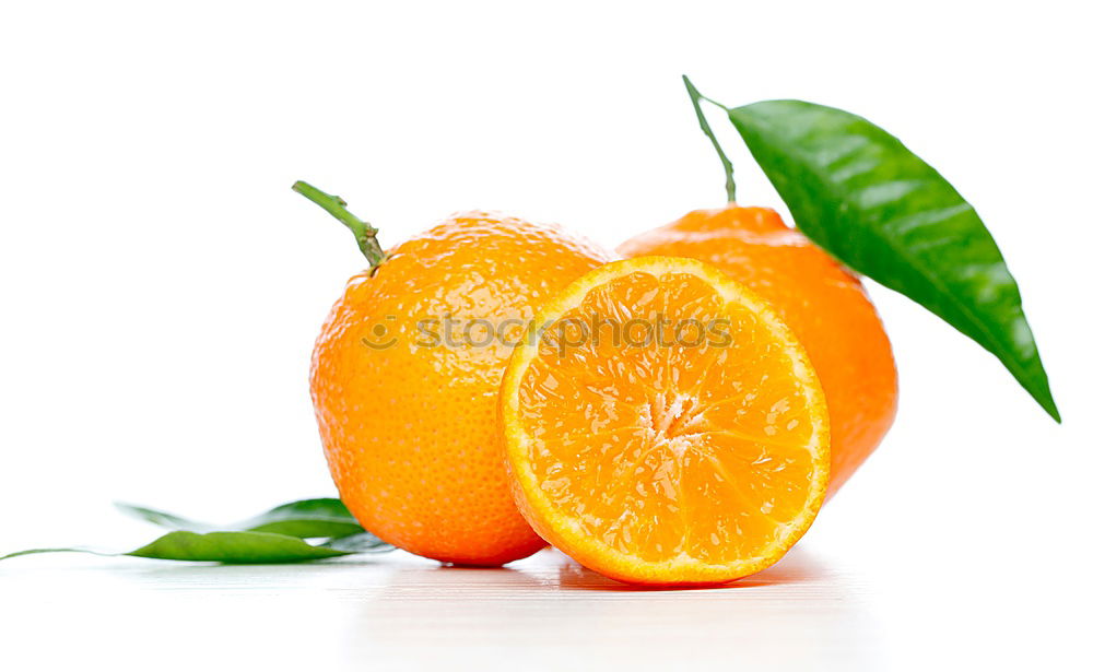 Similar – Image, Stock Photo Cut oranges with leaves in white bowl