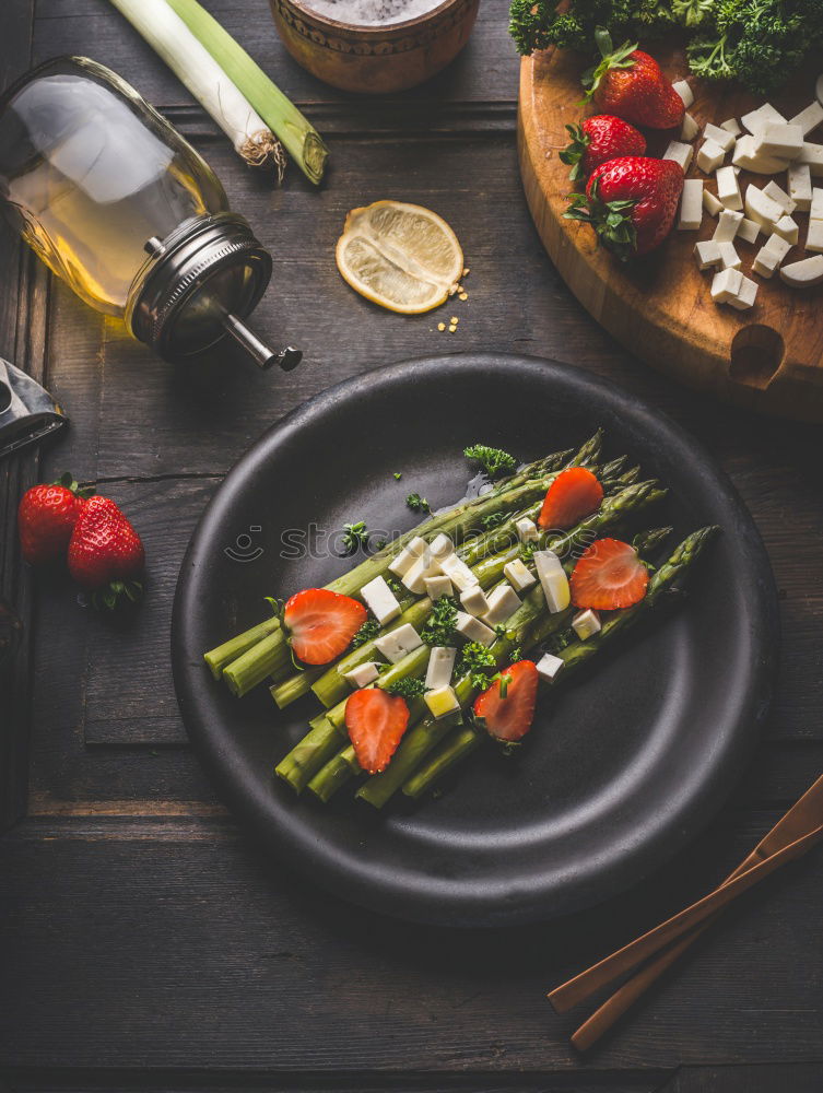 Similar – Japanese miso soup with ingredients