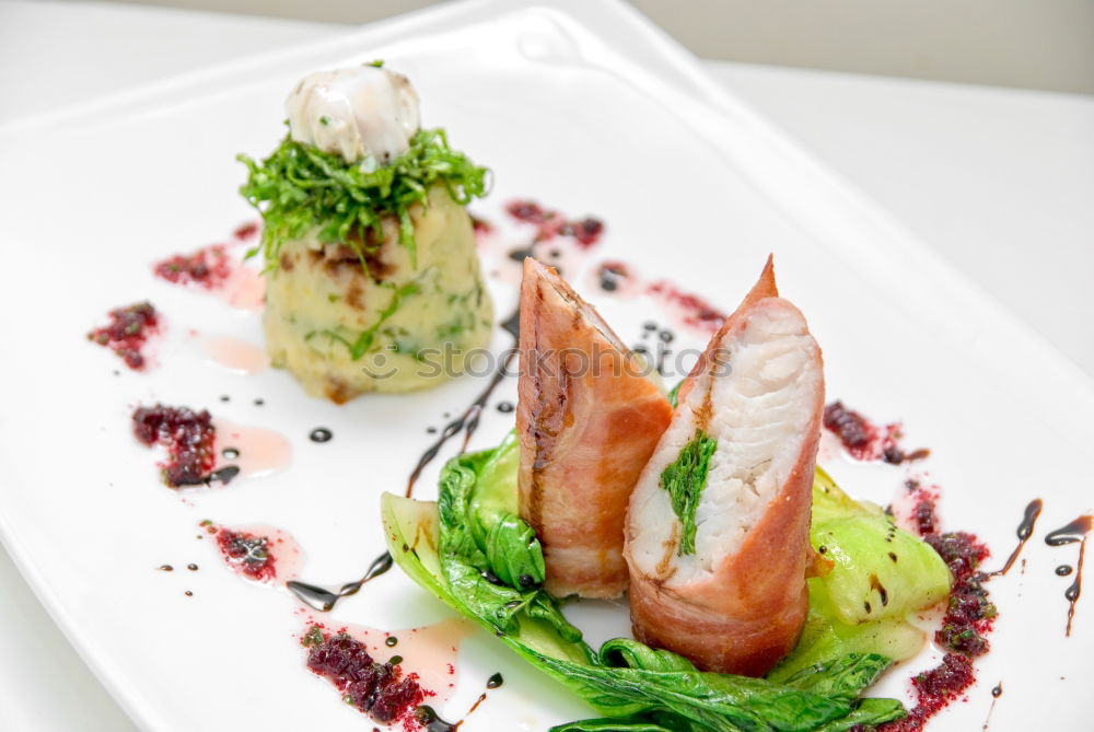 Similar – Image, Stock Photo Close-up of delicious Sea food on plate