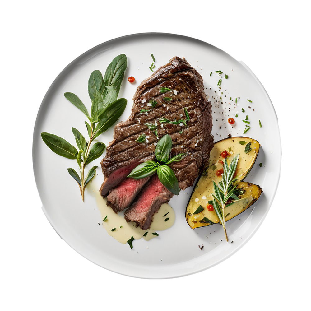 Similar – Image, Stock Photo Beef with asparagus Food