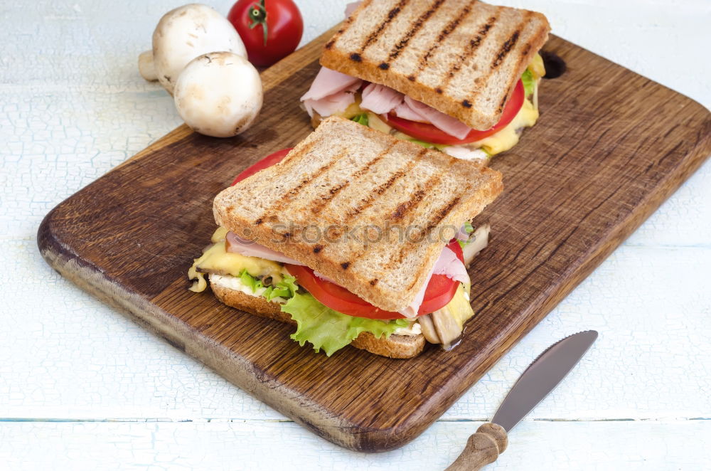 Similar – Image, Stock Photo sandwich of French toast