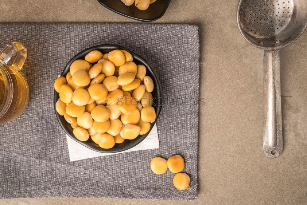 Similar – Image, Stock Photo Chickpea salad in bowl on wooden background