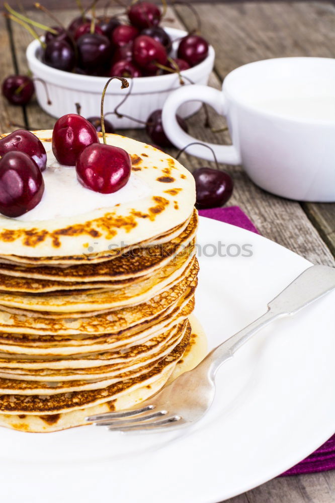 Similar – Image, Stock Photo Crispbread with cream cheese and radishes