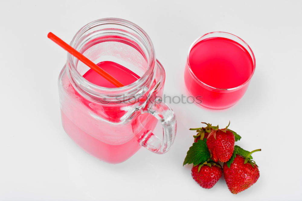 Similar – Image, Stock Photo Flacshe with juice or smoothie and berries