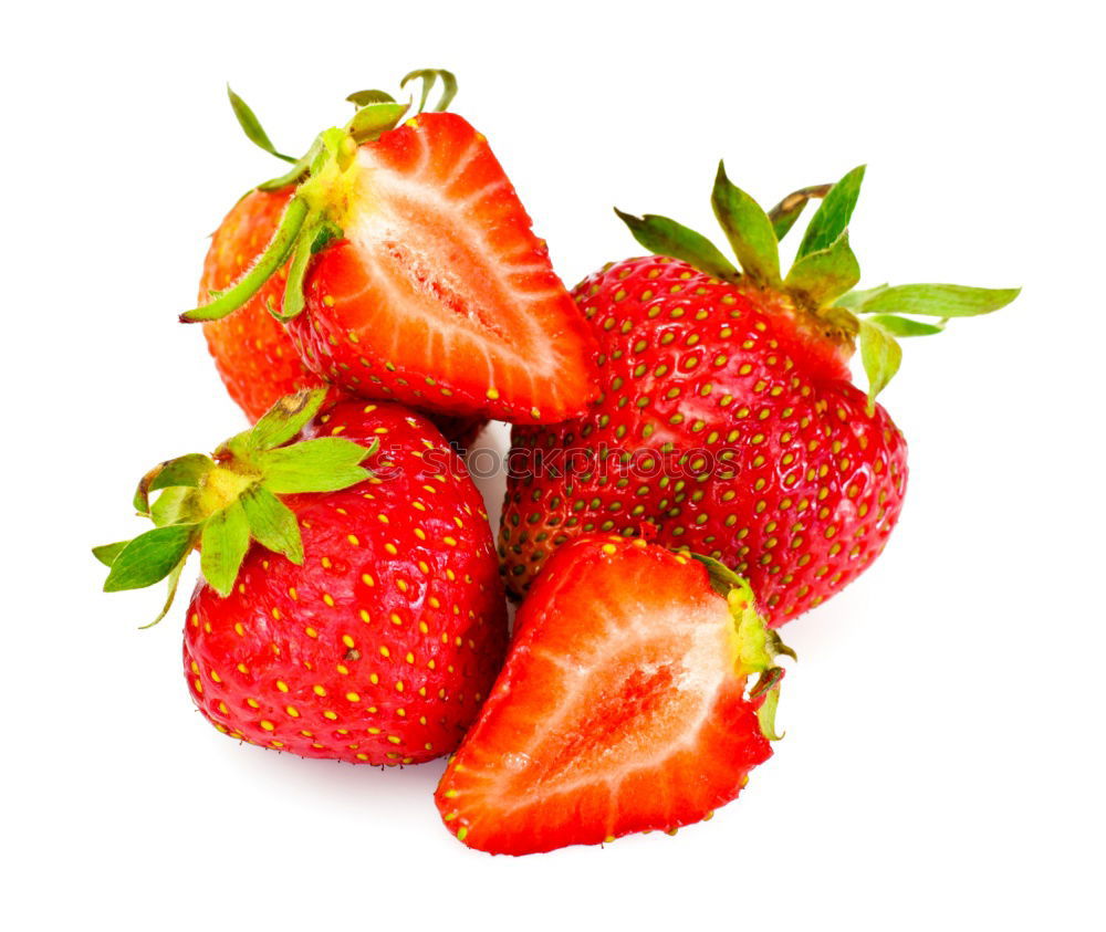 strawberries rot Frucht