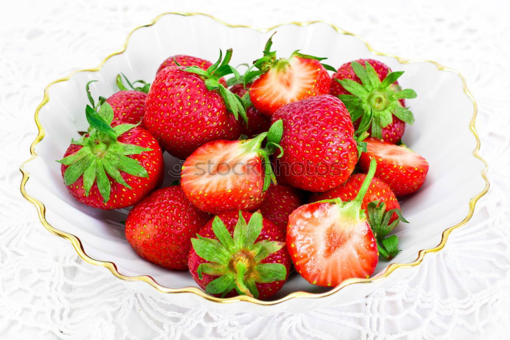 Similar – Image, Stock Photo Macaron And Strawberry Birthday Cake