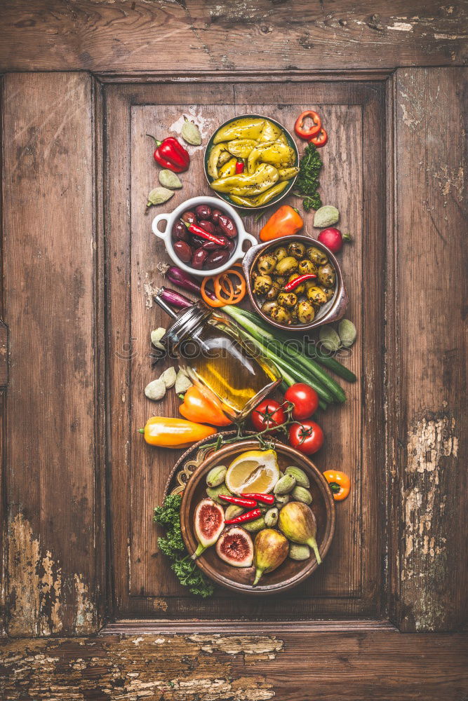 Similar – Image, Stock Photo Basket with autumn vegetables on the kitchen table