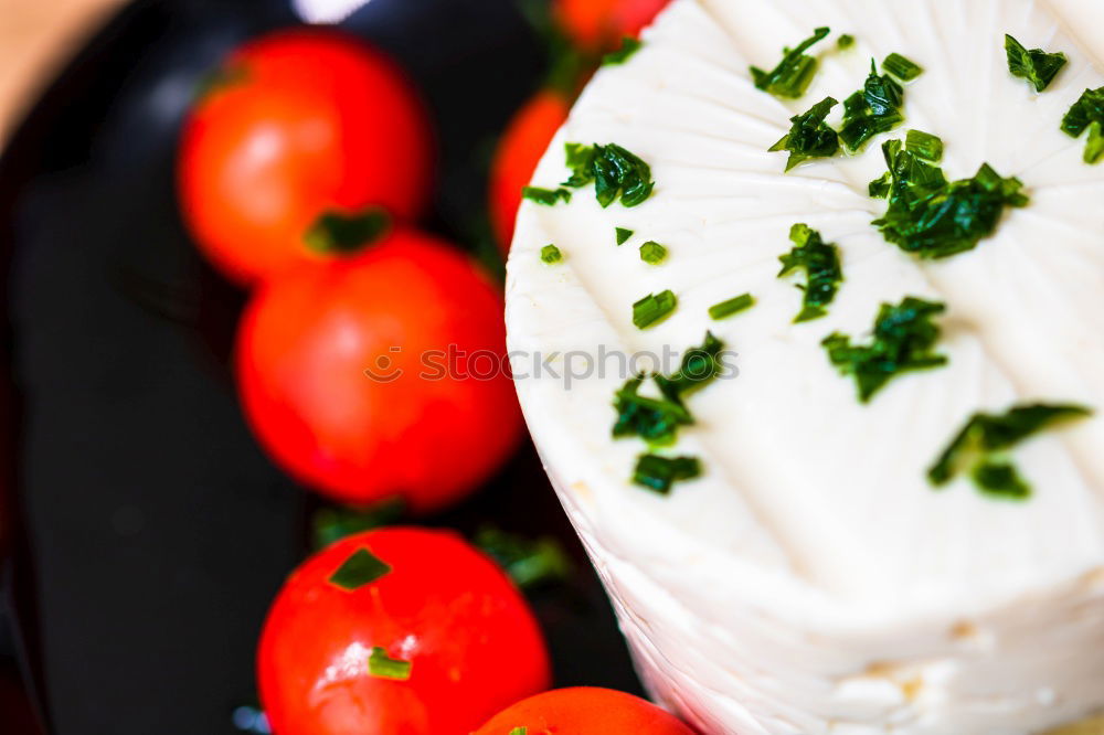 Similar – Image, Stock Photo Quark in red peel with strawberries