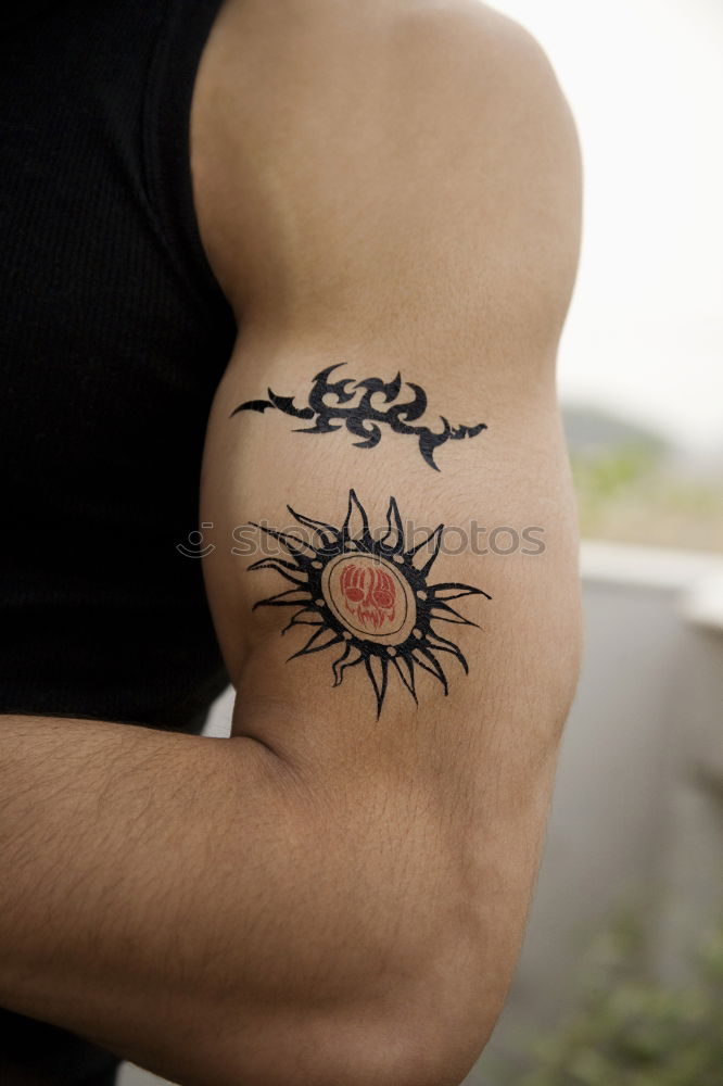 Similar – Henna tattoo motif on arm