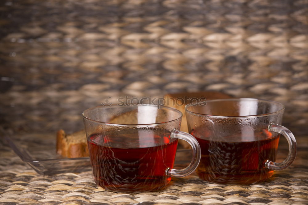 Similar – Image, Stock Photo Two wine glasses, grapes, wicker basket on beach