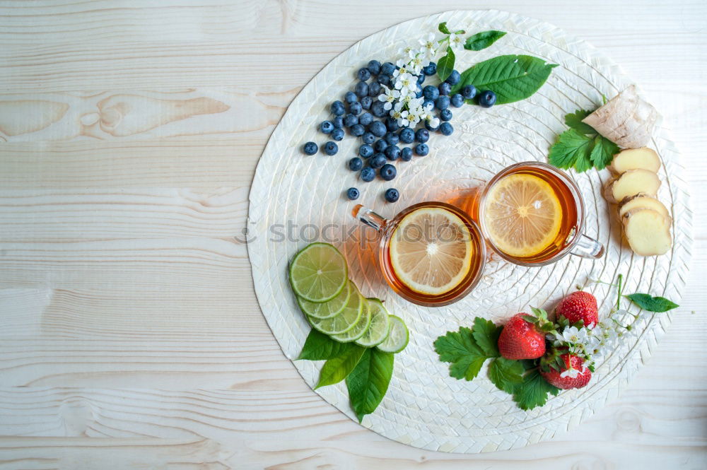 Similar – closup of preparing papaya with cereals in kitchen