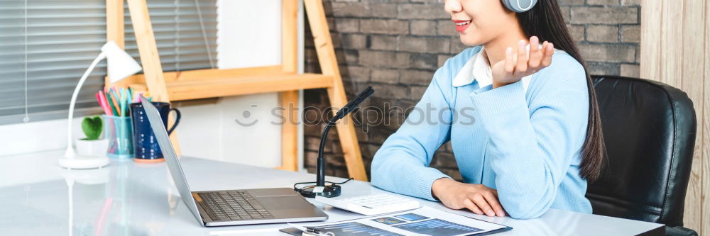 Similar – Image, Stock Photo Caregiver checking blood pressure to a senior woman