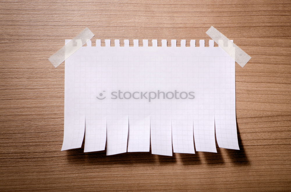 Similar – notebook with white sheets and a crumpled sheet of paper