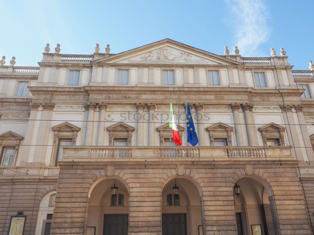 Similar – Image, Stock Photo Flag of Europe and Italy in a hug